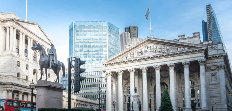 Duke of Wellington Statue and Historic Buildings, London, UK